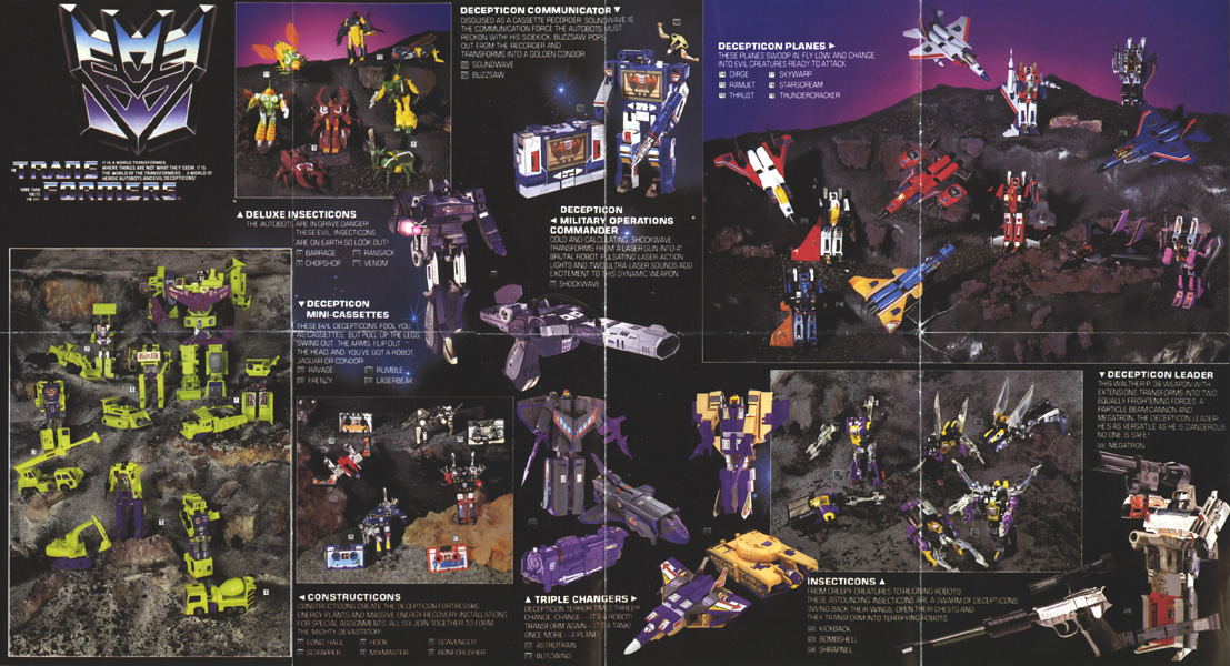 list of all g1 transformers