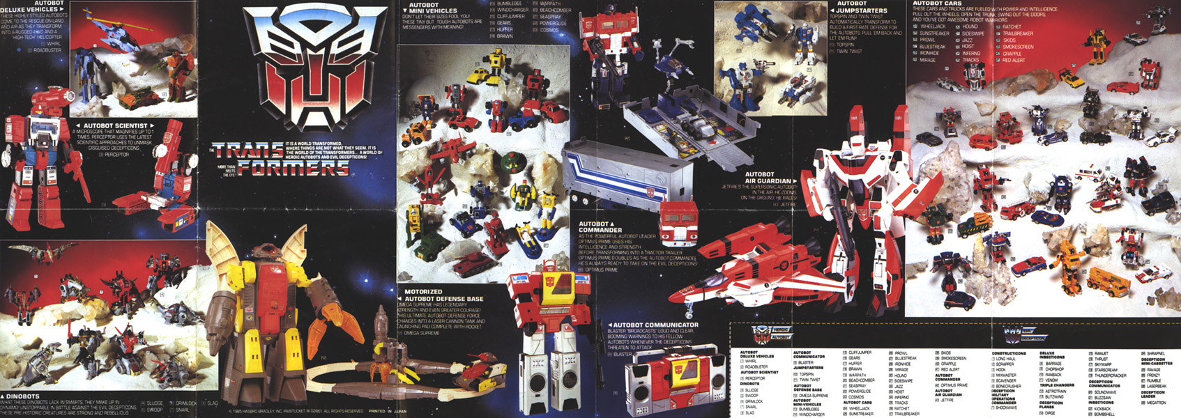 list of all g1 transformers