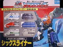 Takara - G1 - Return of Convoy Sixliner (Alan, D-Go, Joe, Leaf, Night and Spark)