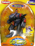 Transformers Go-Bots Reptron (black, silver, red raptor)
