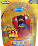 Go-Bots Speed-Bot Racer (sportscar) with Kid-Bot and Gas-Bot