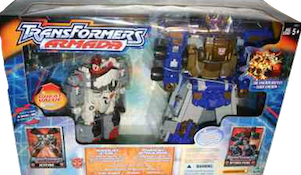 Transformers Armada Powerlinx Jetfire, Powerlinx Optimus Prime & Adventure Mini-Cons (Kmart ex. - w/ Mini-Cons Comettor, Sparkplug, Longarm, & Adventure Mini-Con team Dune Runner, Iceberg, & Ransack)