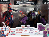 Transformers Universe Crystal Widow vs. Oil Slick w/ robot drone  (KMart Exclusive)