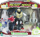 Transformers Beast Wars 10th Optimus Primal w/ Maximal Ship "Axalon"