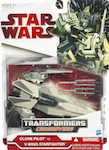 Transformers Crossovers Clone Pilot to V-Wing Starfighter