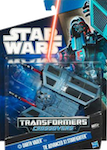 Transformers Crossovers Darth Vader to TIE Advanced X1 Starfighter