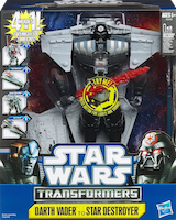 Transformers Crossovers Darth Vader / Star Destroyer and Anakin Skywalker / Republic Battle Cruiser