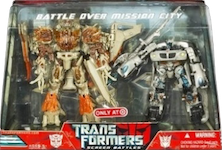 Movie Battle over Mission City - Screen Battles Megatron vs Autobot Jazz