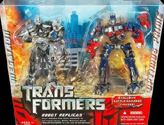 Movie Robot Replicas Megatron vs. Optimus Prime (battle damaged, Wal-Mart exclusive)