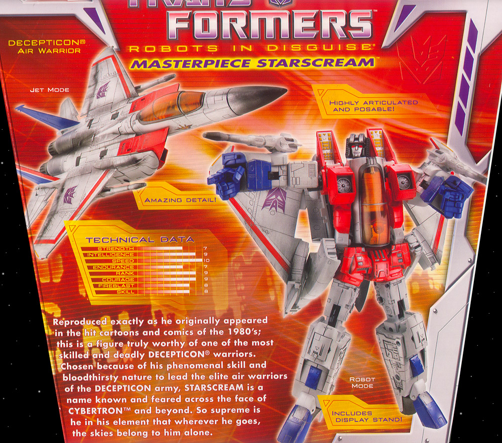 masterpiece star scream