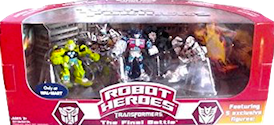 Transformers (Movie) Robot Heroes, The Final Battle, 5-pack (Wal-Mart exclusive - Optimus Prime, Megatron, Blackout, Jazz, Ratchet)