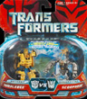 Transformers (Movie) Legends Bumblebee (battle damaged) vs. Scorponok