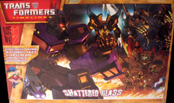 Transformers Timelines (BotCon) Box Set - Shattered Glass Optimus Prime, Grimlock, Goldbug, Autobot Jazz, Starscream & Razorclaw