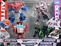 Transformers Animated (Takara) Actiators 4-Pack (1) Optimus Prime, Megatron, Ratchet, Lockdown