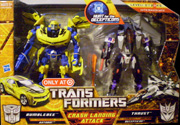 Transformers Hunt for the Decepticons Crash Landing Attack: Bumblebee vs. Thrust