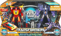 Transformers Reveal The Shield Battle In Space Rodimus & Cyclonus