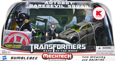 Movie DOTM Autobot Daredevil Squad (Bumblebee with Sam Witwicky & Backfire)