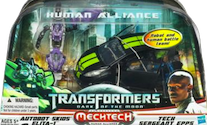 Transformers 3 Dark of the Moon Autobot Skids w/ Elita-1 & Sergeant Epps (Human Alliance)