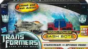 Movie DOTM Starscream vs Optimus Prime (Robo Power Bash Bots)