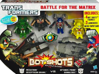 Transformers Bot Shots Battle for the Matrix: Megatron, Decepticon Brawl, Optimus Prime, Bumblebee