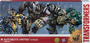 Platinum Edition Autobots United - Optimus Prime, Hound, Bumblebee, Crosshairs, Drift)