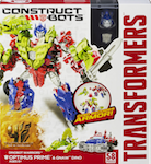 Transformers Construct-Bots Optimus Prime with Gnaw - Construct-Bots Dinobot Warriors