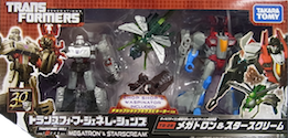 Takara - Generations TG-28 Megatron and Starscream, with Chop Shop and Waspinator