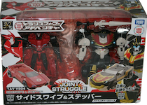 Takara - Transformers Adventure TAVVS-04 Sideswipe vs Stepper