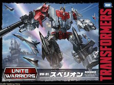 Takara - Unite Warriors UW-01 Autobot Aerialbots Combiners Superion (Air Raid, Silverbolt, Slingshot, Skydive, Fireflight)