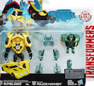 Robots In Disguise / RID (2015-) Bumblebee vs. Major Mayhem