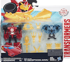 Robots In Disguise / RID (2015-) Decepticon Hunter Sideswipe vs. Mini-Con Decepticon Anvil