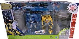 Robots In Disguise / RID (2015-) Decepticon Island Showdown - Bumblebee & Steeljaw w/ Stasis Pod