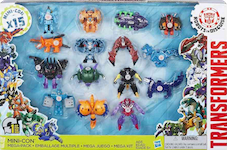 Robots In Disguise / RID (2015-) Mini-Con Mega-Pack - Windstrike, Undertone, Sandsting, Beastbox, Tricerashot, Decepticon Anvil, Ratbat, Velocirazor, Lord Doomitron, Decepticon Forth, Swelter, Sawback, Bashbreaker, Decepticon Hammer & Divebomb