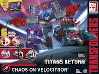 Generations Chaos on Velocitron - Series Pack w/ Quickswitch, G2 Laser Optimus Prime, Lost Light Nautica & Fastlane