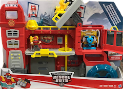 Transformers Rescue Bots Griffin Rock Firehouse Headquarters w/ Cody Burns