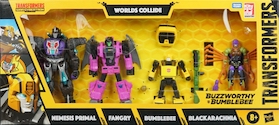 Transformers Generations Worlds Collide: Nemesis Primal, Fangry, Bumblebee, Blackarachnia