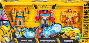 Transformers Generations Buzzworthy Bumblebee Heroes of Cybertron (Bumblebee, Optimus Prime & Cheetor)